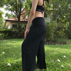 UNISEX PANTS,Long Soft Spandex Pants, Thai fisherman pants with 2 pocket, free size (see detail).P14.2