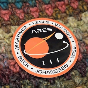 The Martian || Ares III mission crest || 2" waterproof vinyl sticker