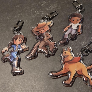 Fallout || Lucy, the Ghoul, Maximus, and Dogmeat || acrylic keychains