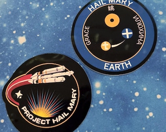 Project Hail Mary || mission crests || 2" vinyl sticker