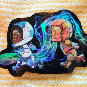 Murderbot Diaries || Holographic vinyl sticker || Murderbot || SecUnit Three || ART