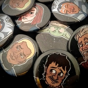 Star Wars || buttons || The Mandalorian || Clone Wars || Rex | Ahsoka | Bo-Katan | Din | Cobb | Grogu