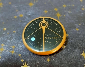 Space Exploration || NASA Science Mission: Voyager || 1.25" button