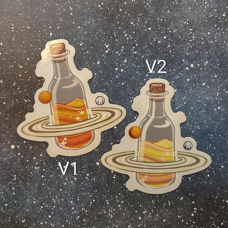 Space || Planets in Jars || semi transparent vinyl stickers || Mercury, Venus, Earth, Mars, Jupiter, Saturn, Uranus, Neptune, Pluto image 12