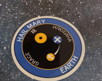 Project Hail Mary || mission crest || 2" vinyl sticker