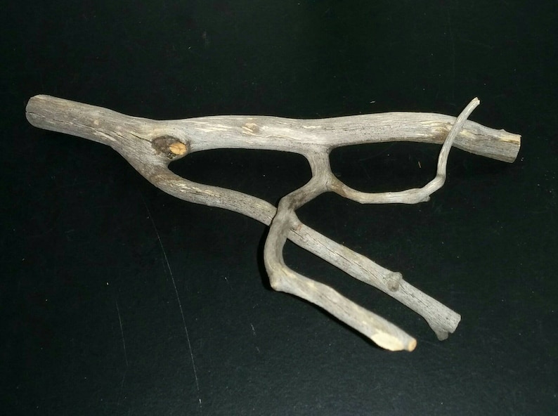 Curvy Piece of Freestanding Trimmed Manzanita Driftwood Branch Some Bark Small