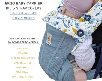 Ergo 360 Drool Pads Teething Bib Ergo Adapt Flower Pineapples