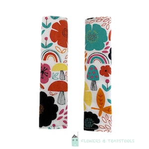 Arco iris, arnés acolchado, almohadillas de chupete para cochecito, Bugaboo cameleon 3G, correas personalizadas para silla de paseo, fundas