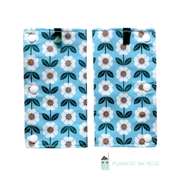 Blue Woodland Flowers Suck Pads Baby Shower Gift New Baby Gift Drool Pads Ergo Chew Pads Teething Pads Baby Carrier Baby Sling Boy Teething Etsy