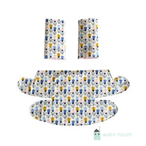 Ergo 360 Almohadillas para babas y babero para la dentición Ergo Adapt Flor Piñas Floral Animales Estrella Portabebés Portabebés Suck Chew