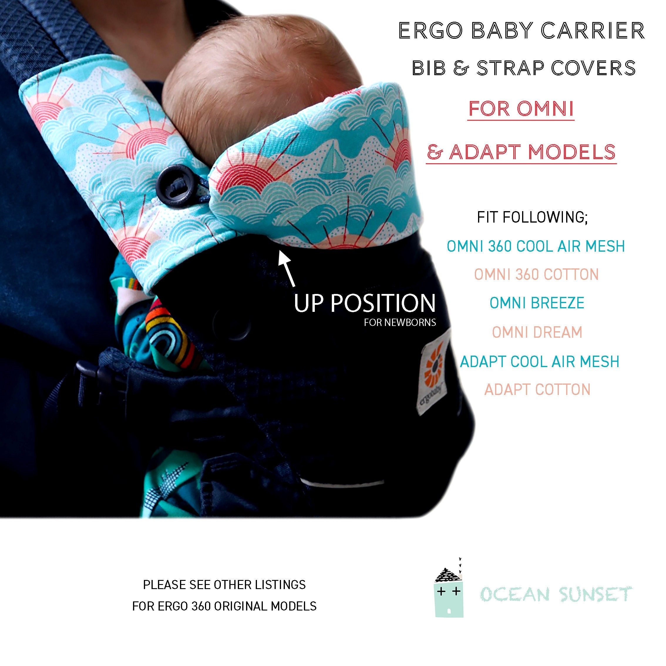 Omni 360 Ergo Fleece Cover Ergo 360 Drool Bib UK - Main Image