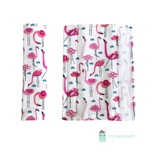Pram strap covers Custom buggy Flamingos Accessories Padded straps Boys grey gift Stroller pad covers Baby harness covers Elephant pushchair