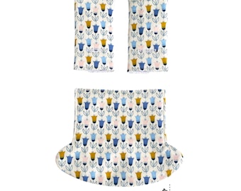 Ergo OMNI Drool pads & teething bib ADAPT Tulip Flowers Rainbow Sky Ocean Sunset Baby Carrier Suck Chew pads New baby Shooting Stars