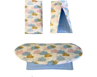 REVERSIBLE Ergo OMNI Drool pads & teething bib Baby Carrier Covers Up Down Bib Position Flowers Floral Cactus Animals New baby Suck Chew