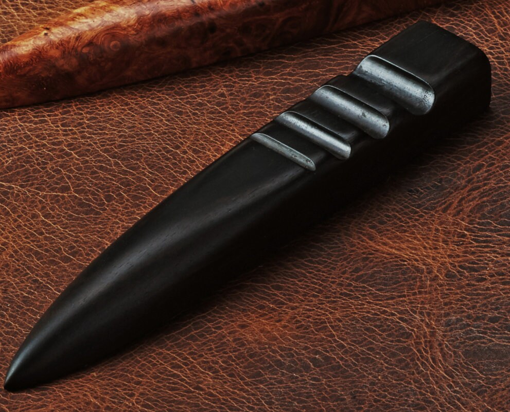 Leather Burnishing Tool Vergez Blanchard/slicker/leather Wood Burnisher  195mm/wood Edge Slicker/burnishing Edges/leather Edge Tool 