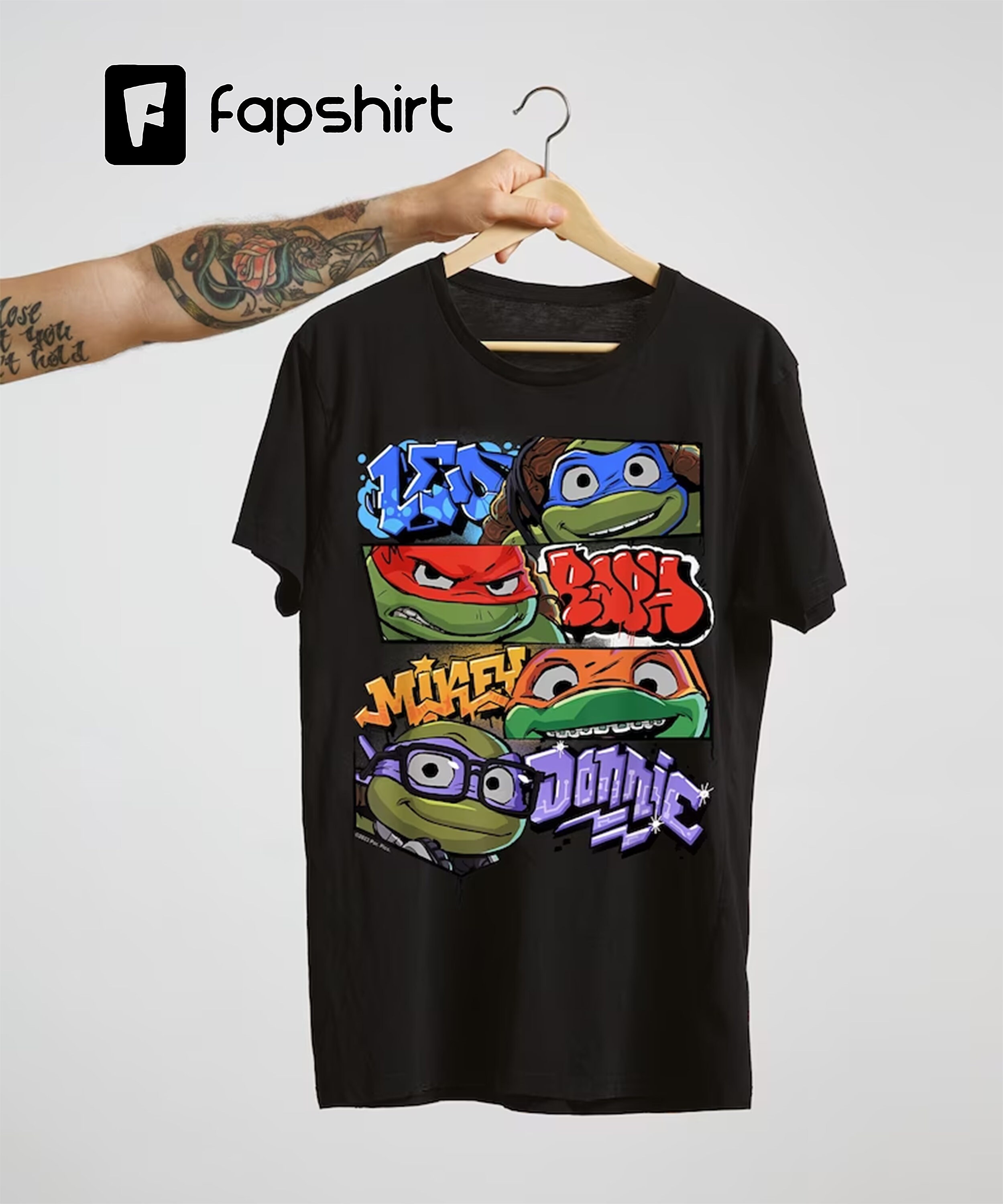 Teenage Mutant Ninja Turtles: Mutant Mayhem Graffiti Names T-Shirt