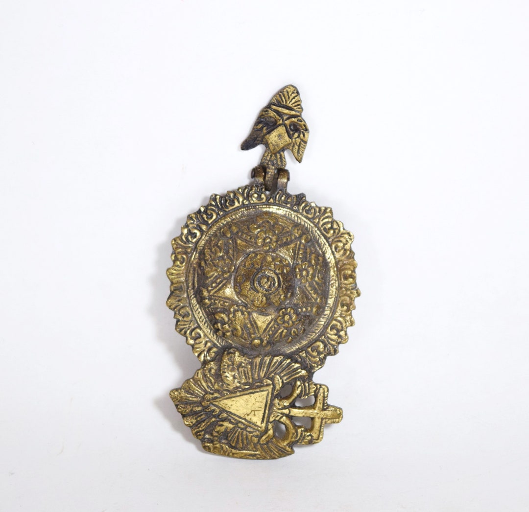 Unique Vintage Brass Wall Hanging - Etsy