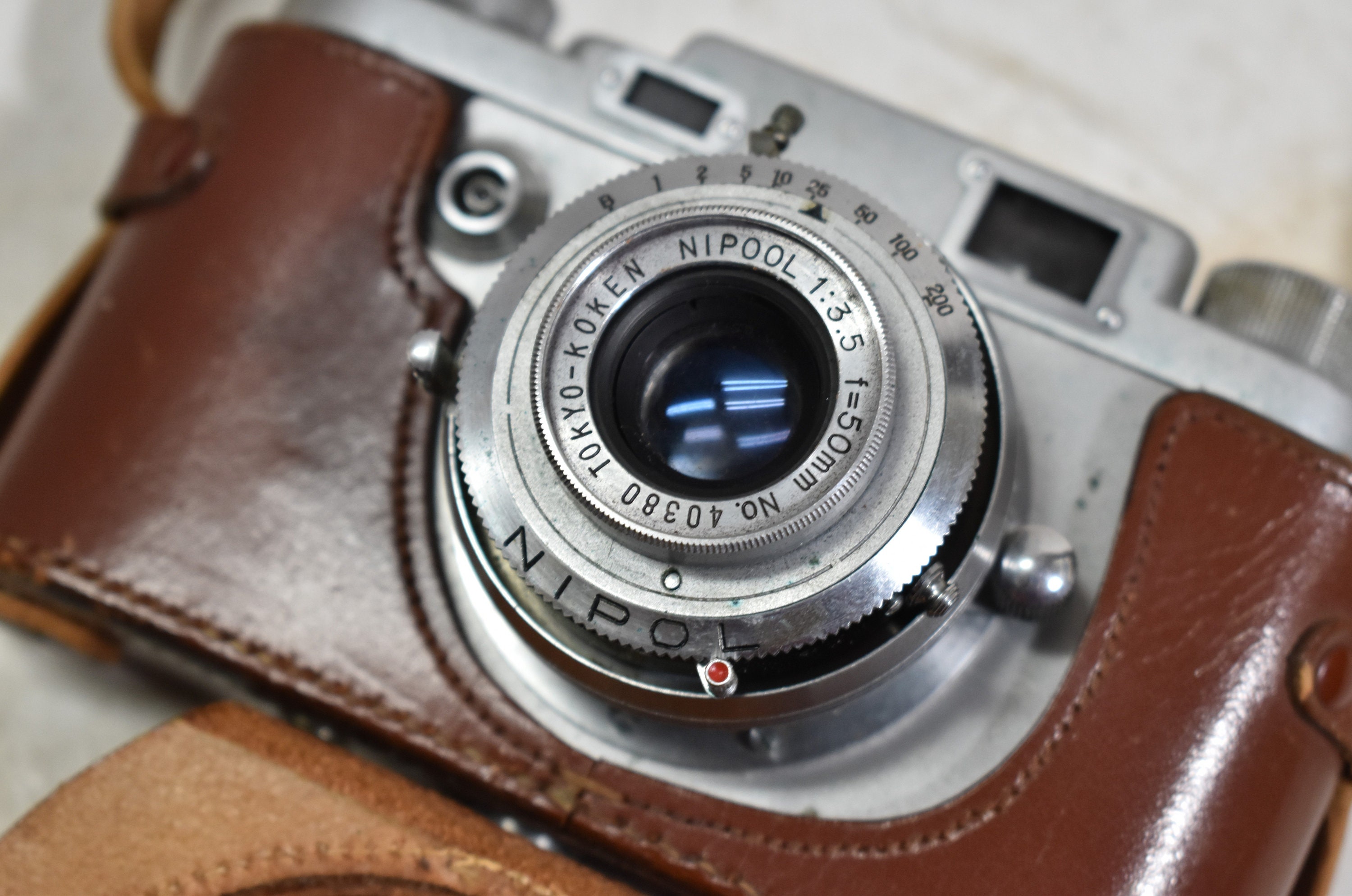 Dolca 35 II（Tokyo Koken）ニポール 50mm f/3.5 Vintage Camera Dolca 35 II No.62241-nipool Lens 1:3.5 No