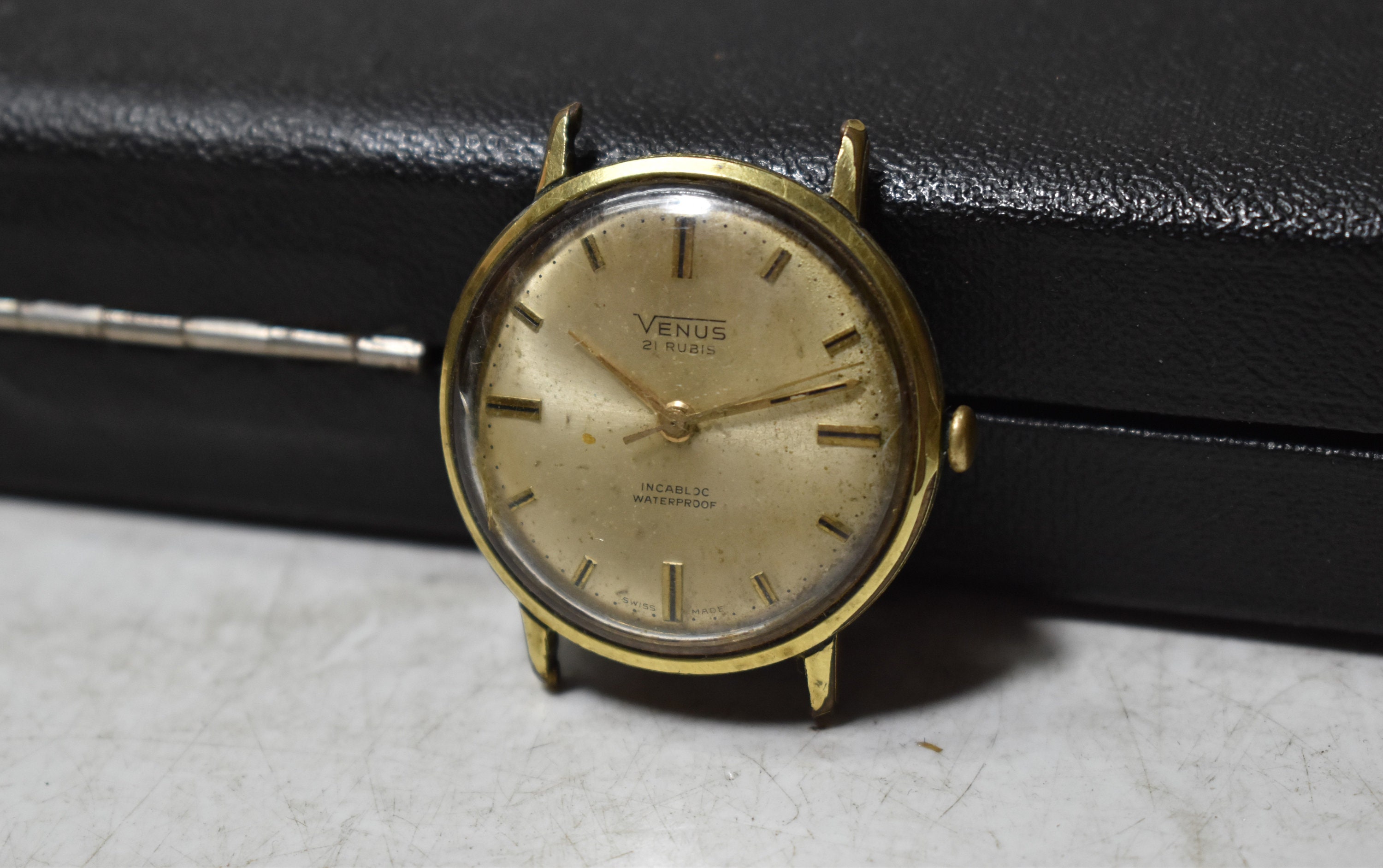 Vintage Venus 21 Rubis Incabloc Waterproof Watchswiss Made Etsy