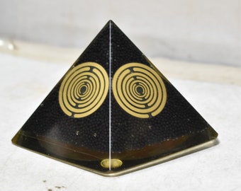 Orgone Dark Etherion The Ultra puissant quintuple noir MWO pyramide-cadeau, décoration d'intérieur, décoration