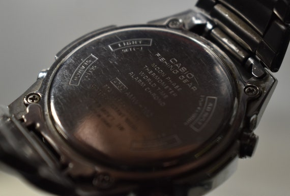 Vtg Casio Fishing Gear Illuminator Watch amw 702 Wristwatch Japan Movt Etsy Canada