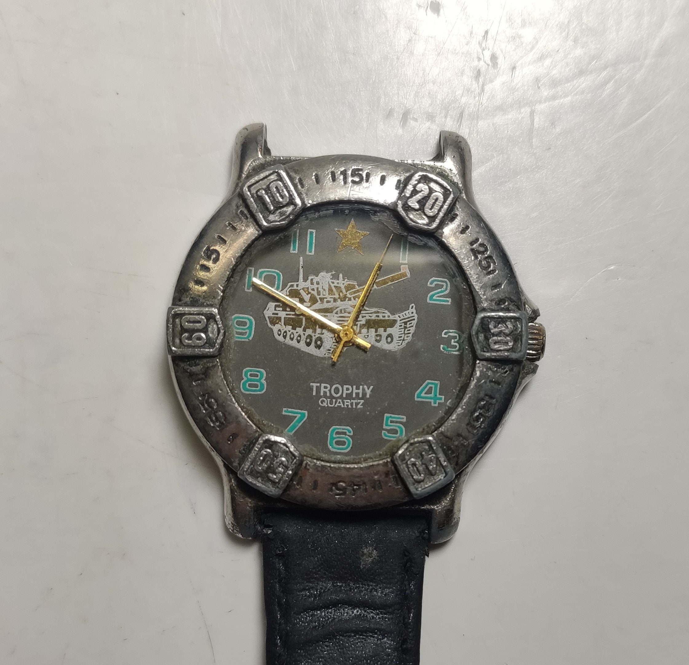 Vintage Trophy Quartz Wristwatch Trophy Style Quartz Movt Etsy India