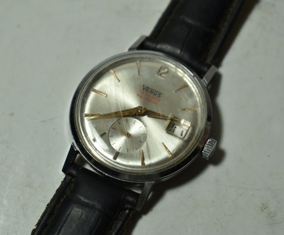 Reloj Venus Vintage 19 Rubis Impermeable Incabloc Swiss Made-93.58