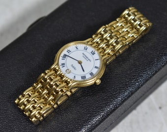 Vintage Raymond Weil Geneve Fidelio Zwitsers horloge - 18k goud gegalvaniseerd - dames/dames polshorloge, juweel, sieraden (werkend)