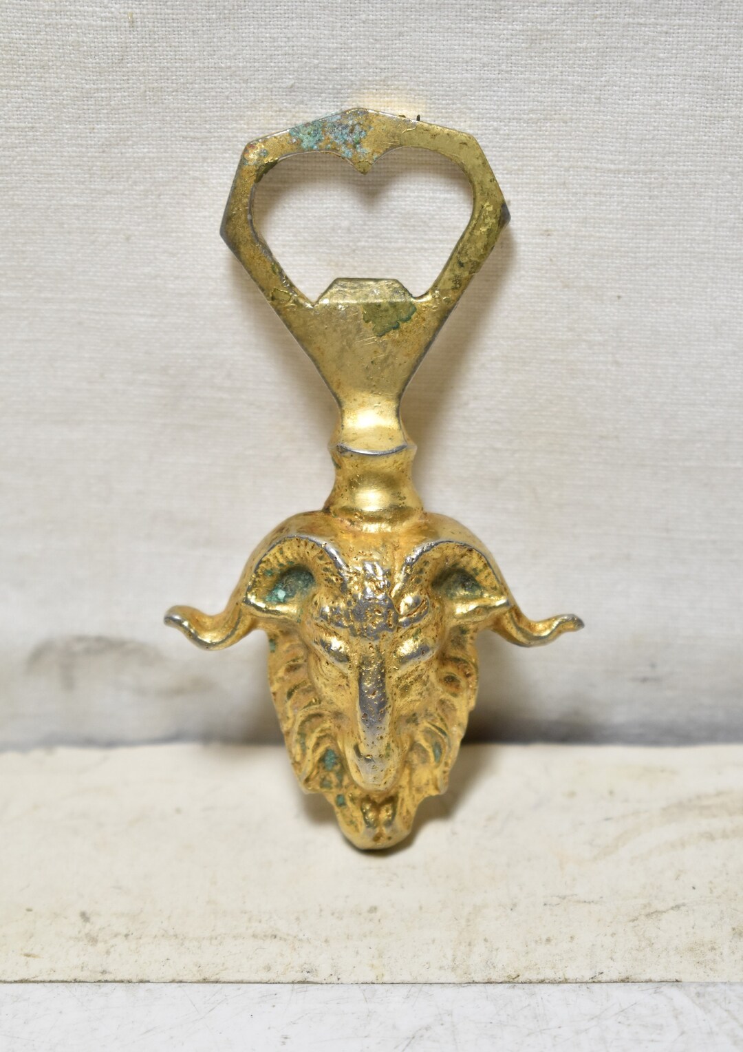 Vintage Collectible Bronze W/design Bottle Openerbarware Kitchen Decor