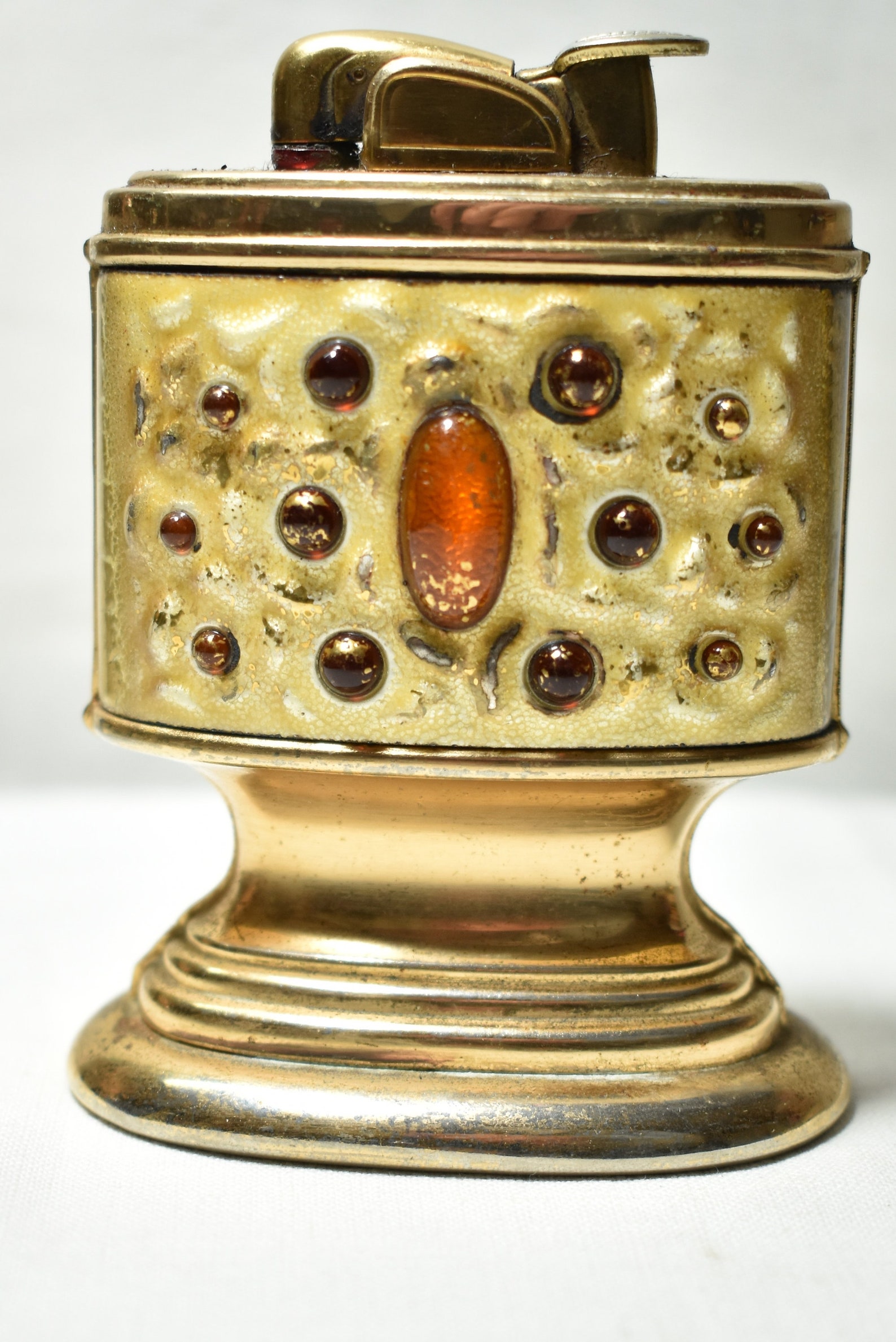 Vintage Collectible Table Desk Lighter w /Design Etsy France