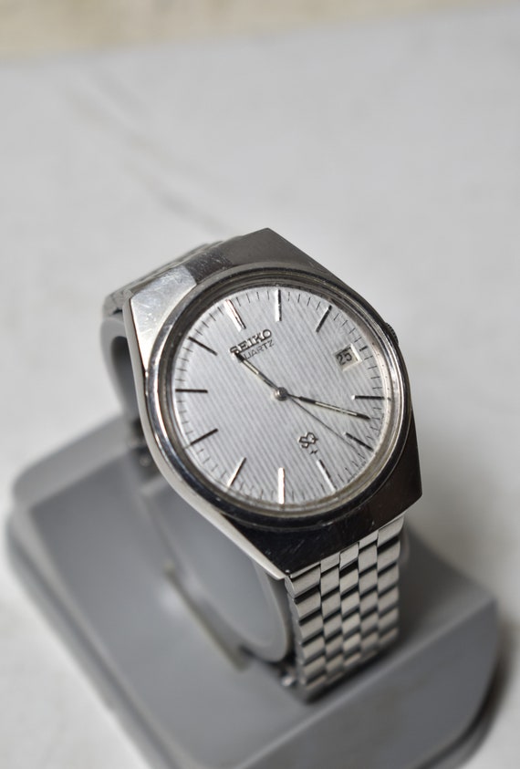 Vintage Seiko Quartz Watch 7122-8060 Stainless Steel-water - Etsy