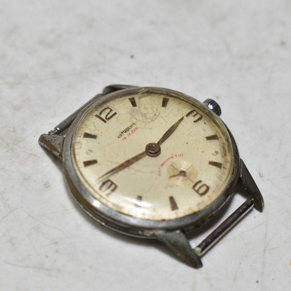 Vintage Astrolux 19 Rubis reloj antimagnético-reloj de pulsera joya (en funcionamiento)
