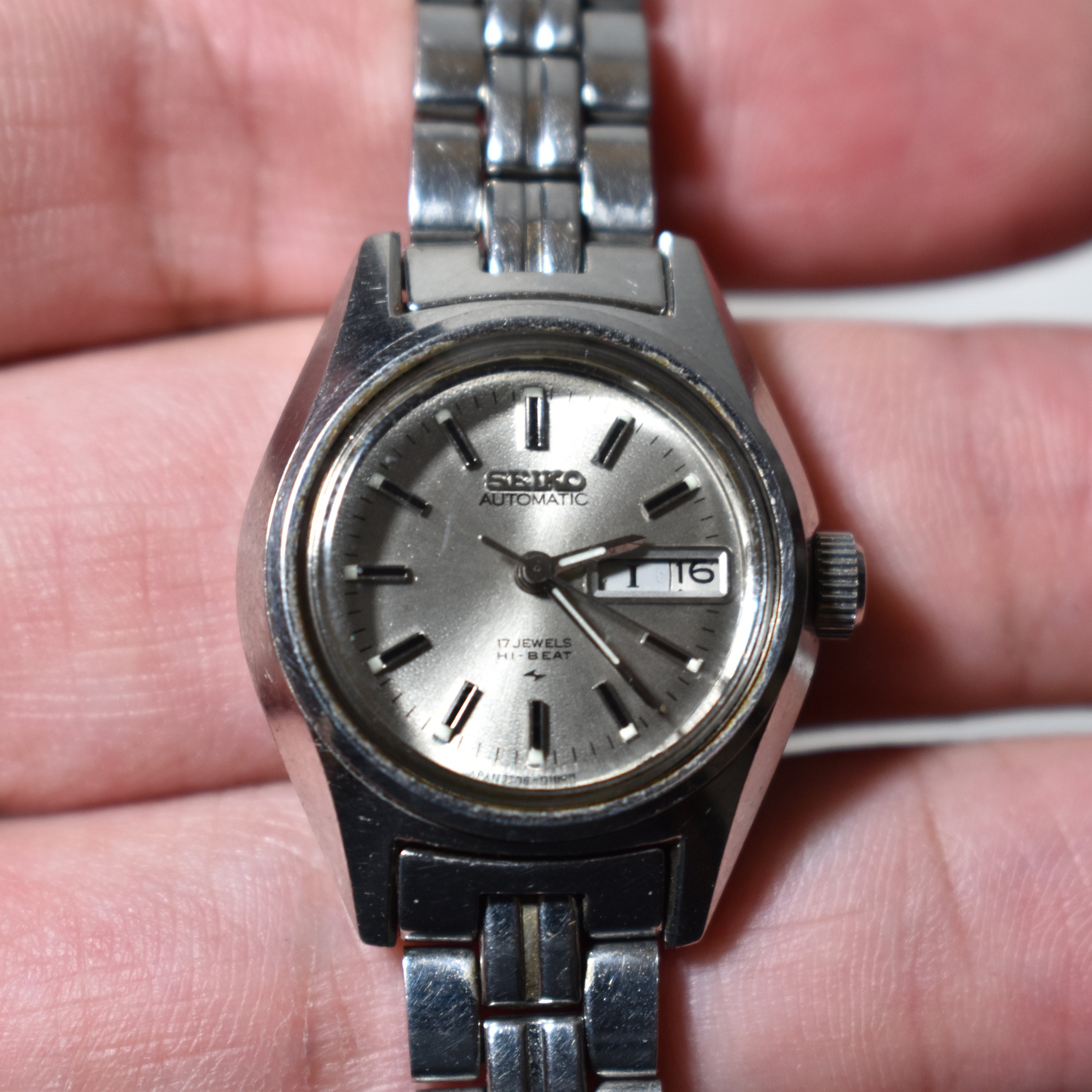 Vintage Seiko Automatic Watch 17 Jewels Hi-beat 2206-0110 Japan Stainless  Steelworking - Etsy