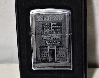 Vintage Zippo Lighter-Bradford Made In U.S.A Tobacco 03-Goodrich Design