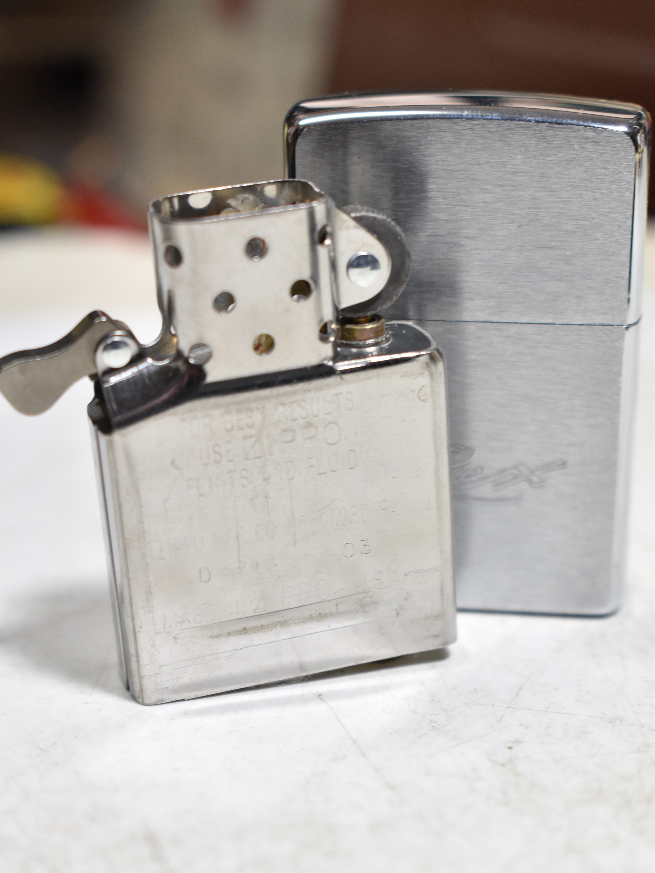 Zippo Lighter Silver Made in USA Bradford, PA 17 | eBay