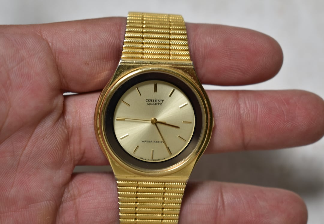 Vintage Orient Quartz Water Resist Watch Japan C759W6 00 polshorloge werken Etsy Nederland