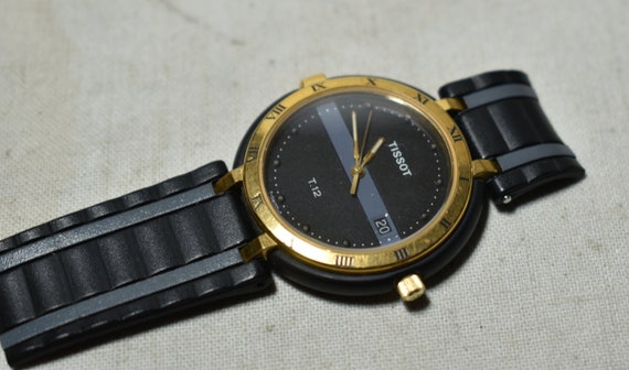 Vintage Tissot Horloge T.12 T Swiss T 120 M Sapphire Glass Werken Etsy Nederland