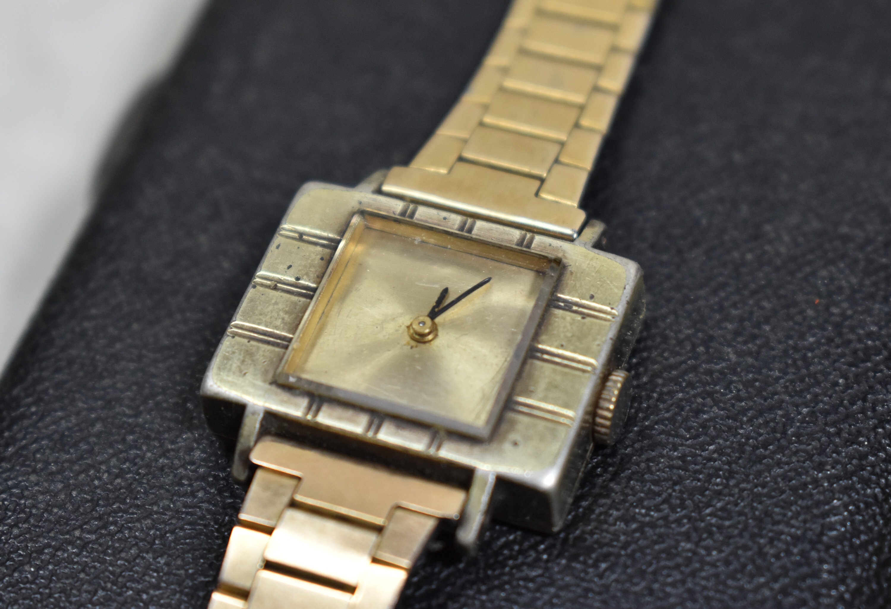 クロフォード 14K 手巻き時計 17 Jewels