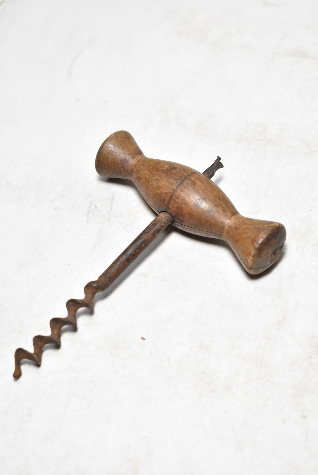 Vintage Collectible W/wooden Handle Corkscrew Toolcorkscrew Wine