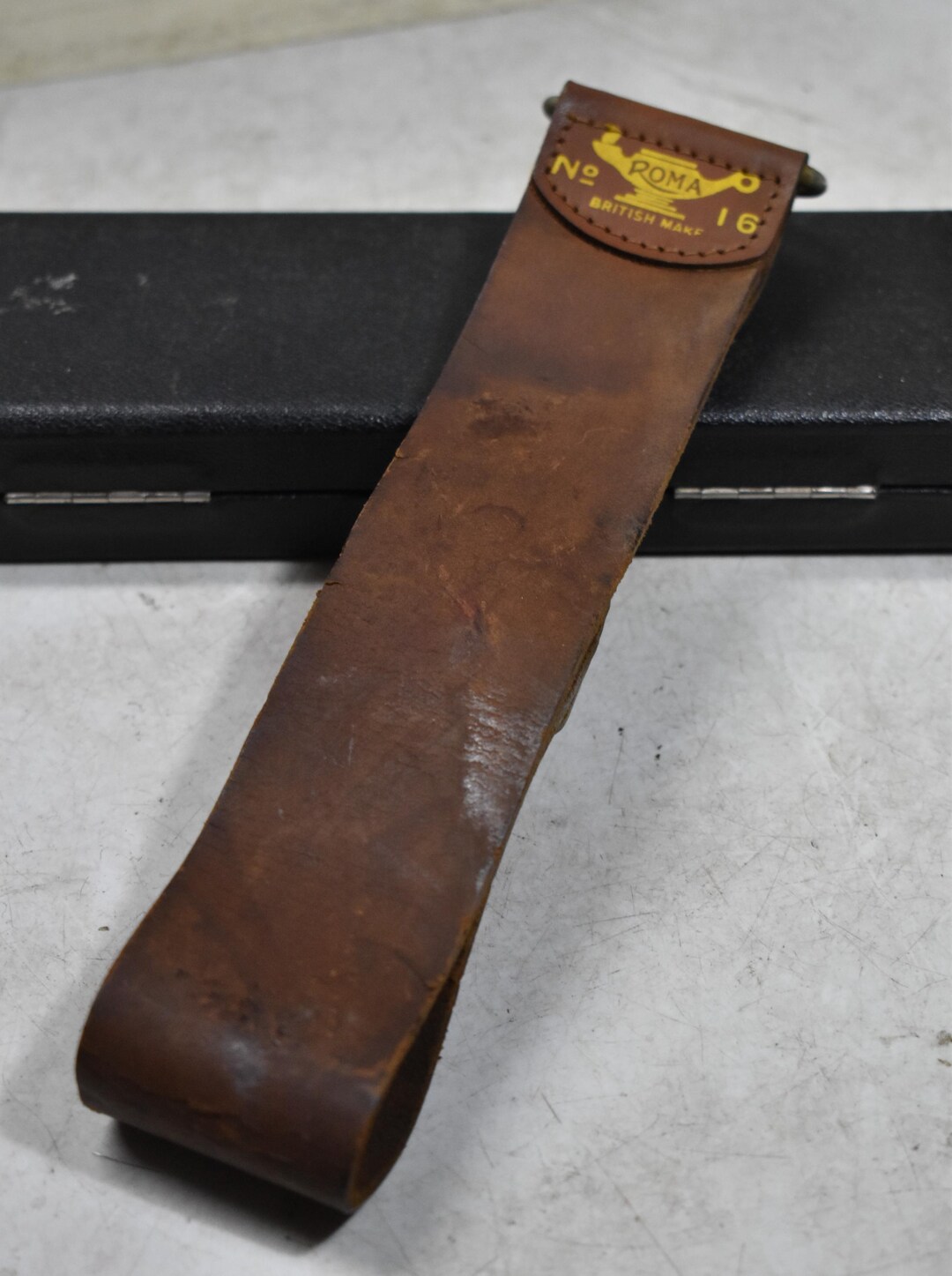 Leather Double Strop Knife Straight Razor Sharpening Belt-barber Tool ...