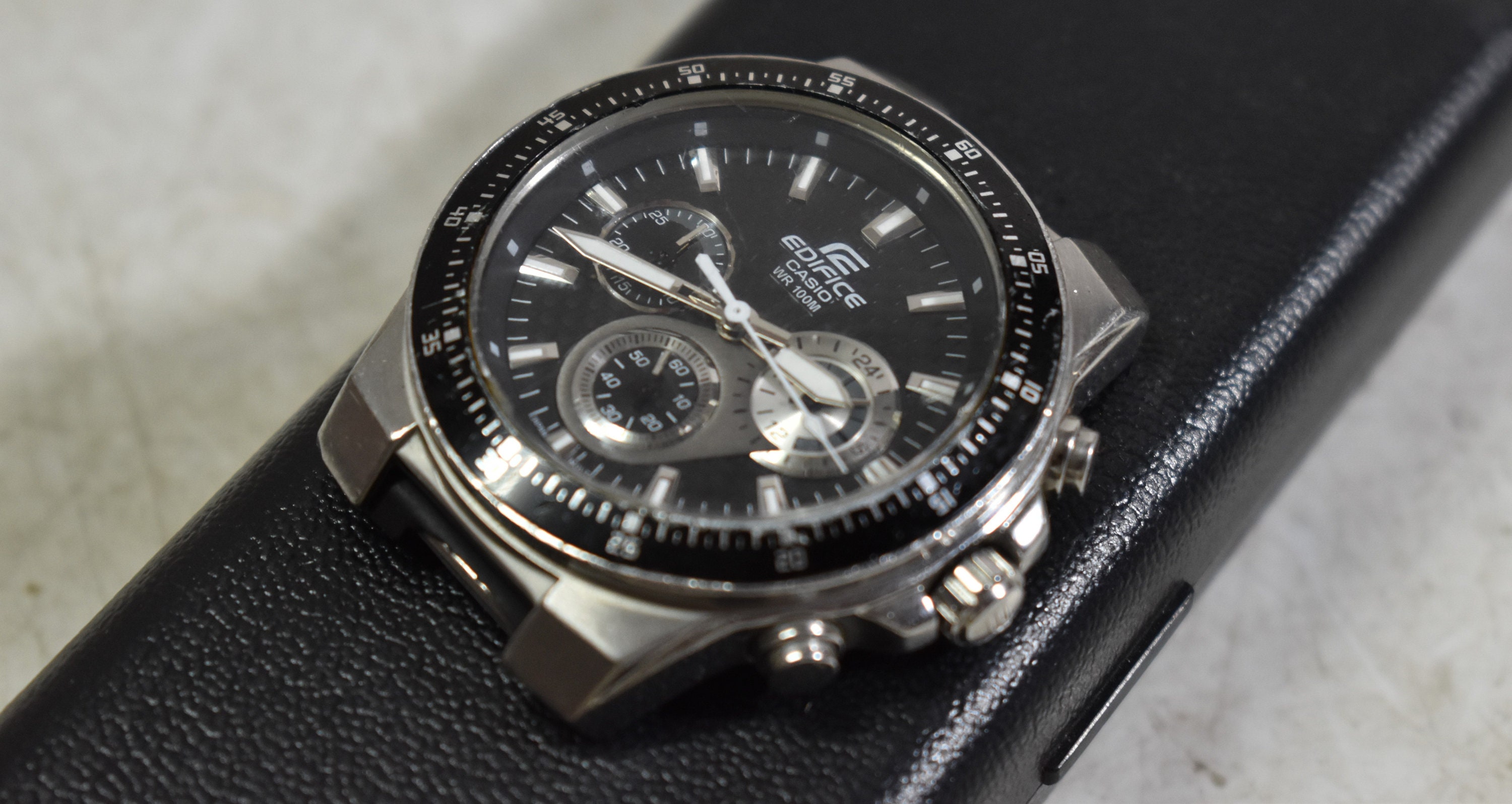 Vintage Mens Watch Edifice Casio WR 100M Japan Movt Wristwatch-ef 552 - Etsy