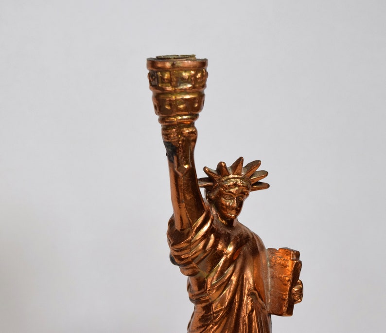 Unique Vintage Brass Statue Of Liberty Lamp Etsy