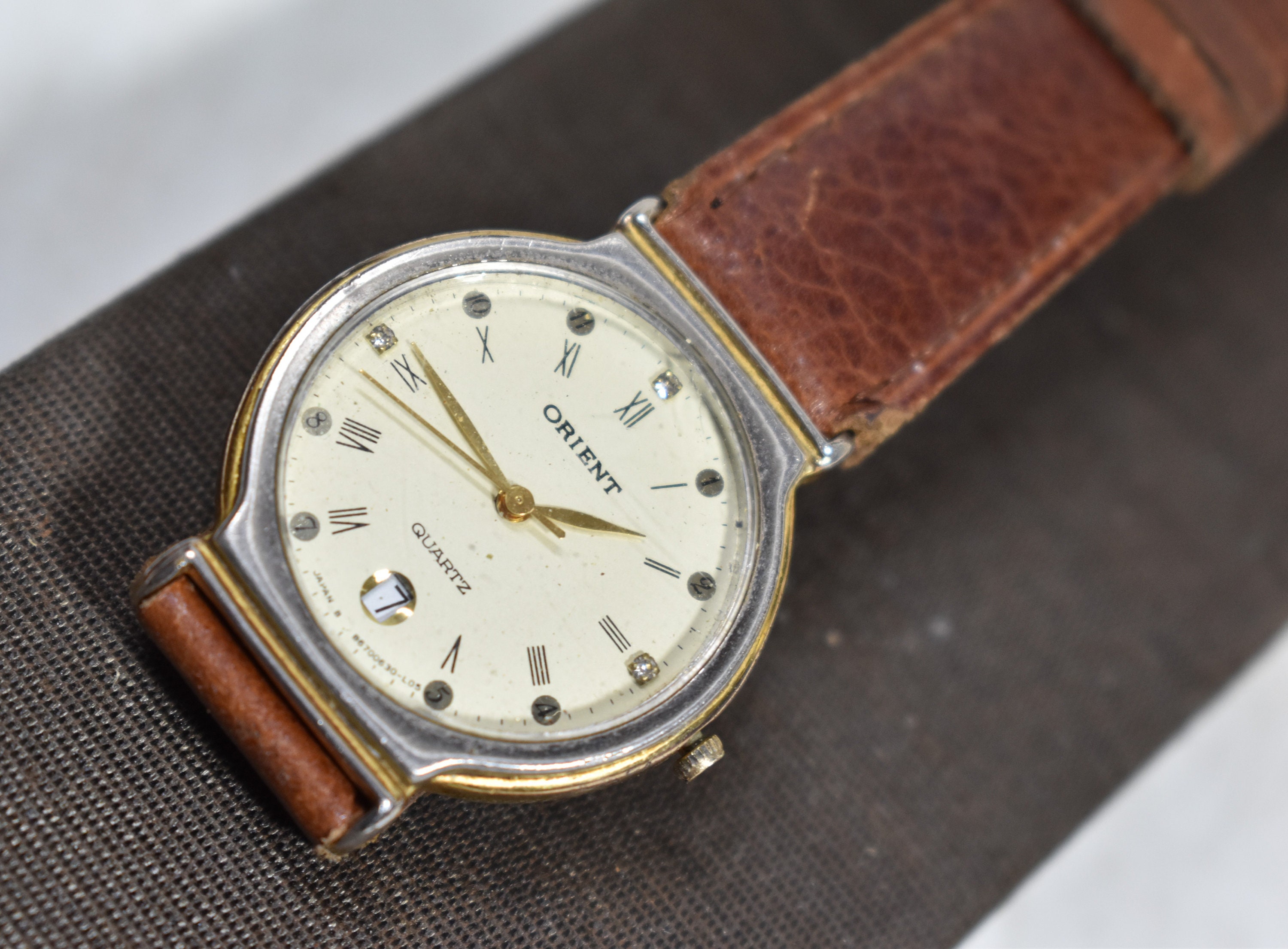 Reloj Orient 3 Star de hombre bicolor dorado vintage, RA-AB0027N19B.