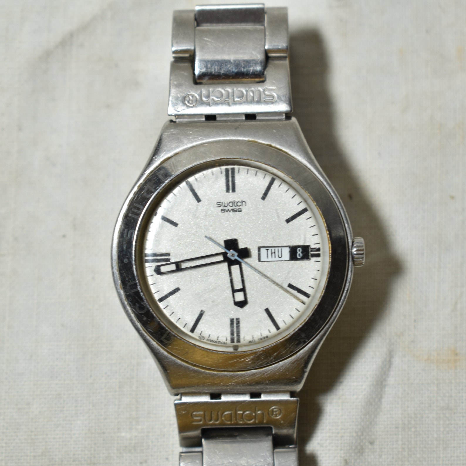 Vintage Swatch Swiss Watch AG 1998 Swiss Made Stainless Steel Etsy