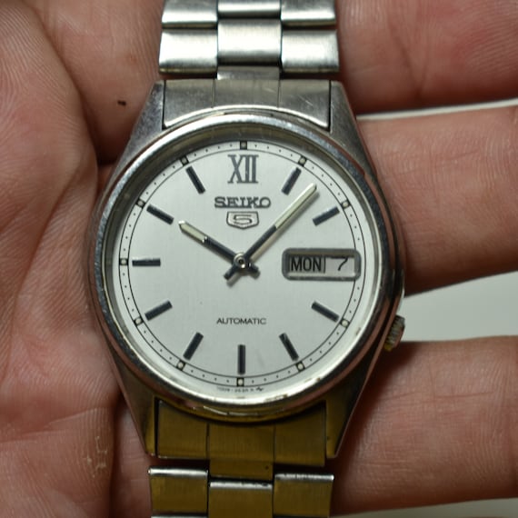 Vintage Seiko 5 Automatic Watch Japan 7009-8920 Stainless - Etsy New Zealand