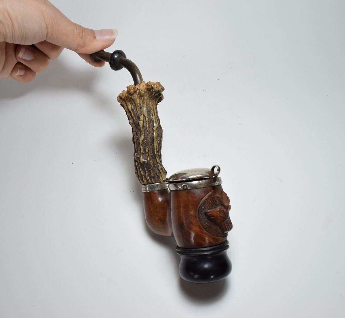 Vintage Unique Wooden Cigarette Holder Hand Made Cigarette Etsy