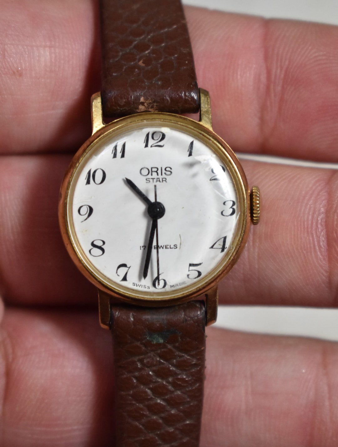Vintage Collectible Beautiful Design Oris Star Watch 17 Jewels Swiss Made St.ste Etsy Canada