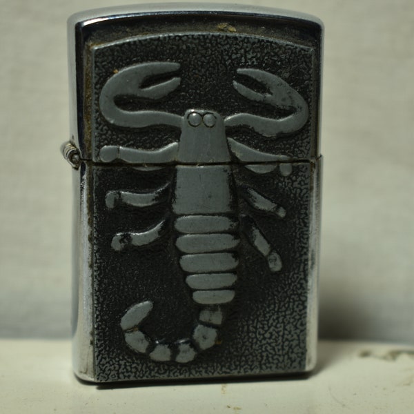 Vintage Collectible Lighter Tobacco-Scorpion Design
