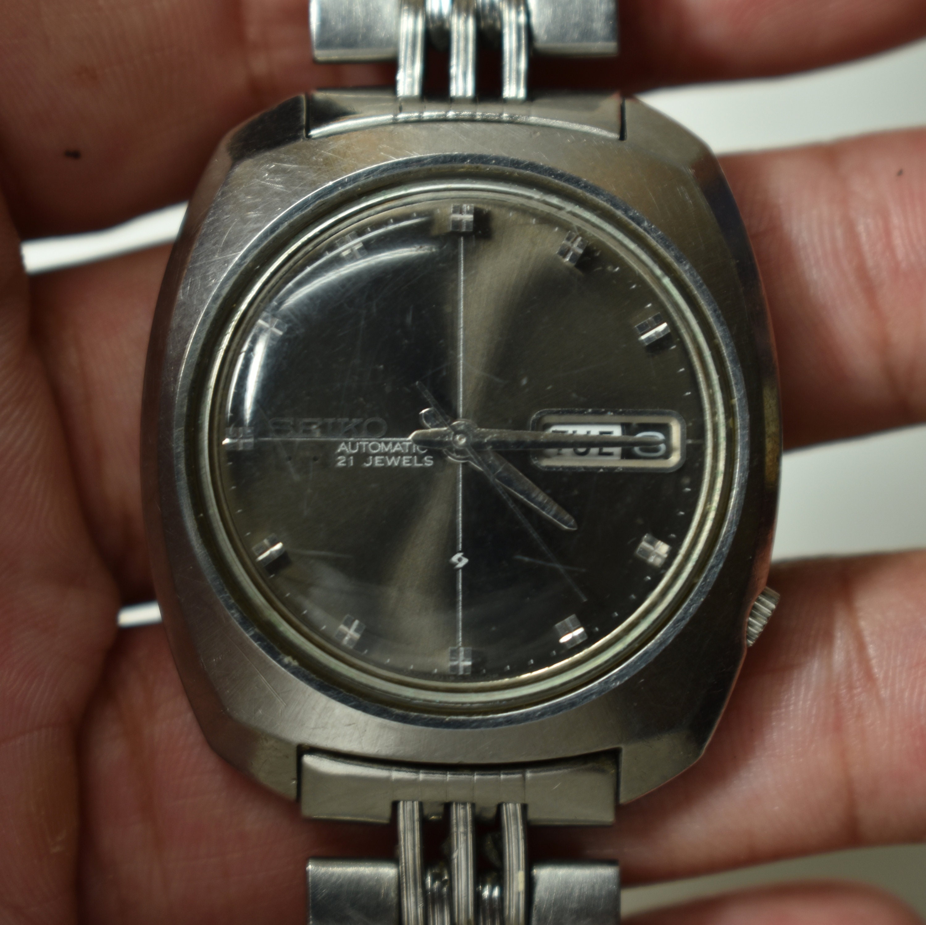 Buy Vintage Seiko Automatic Watch wristwatch 21 Jewels Stainless