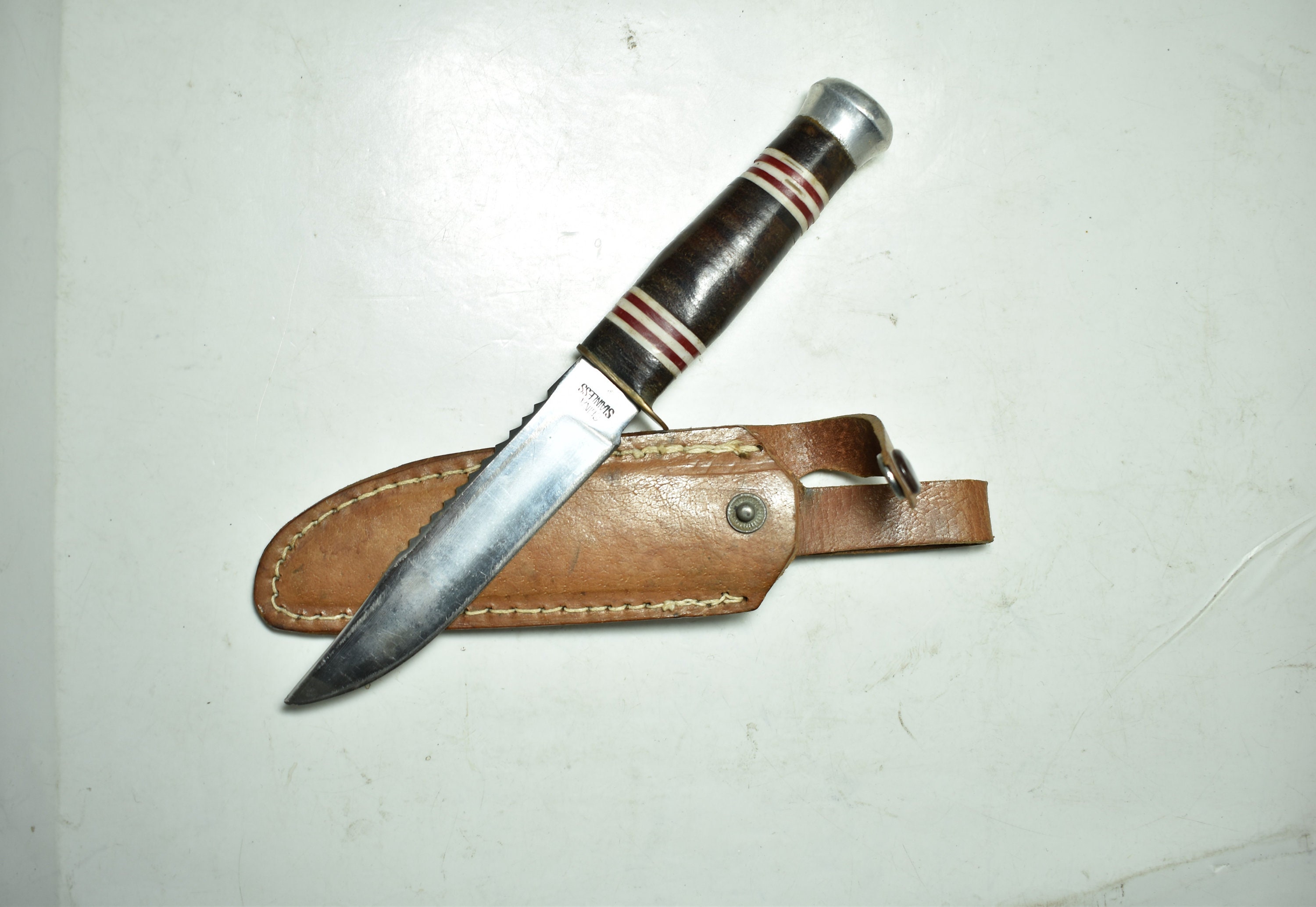 Vintage Souvenir Decor Knife-Made In China Stainless Steel-Handle 
